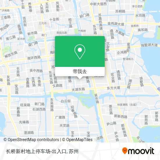 长桥新村地上停车场-出入口地图