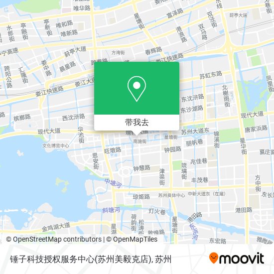 锤子科技授权服务中心(苏州美毅克店)地图