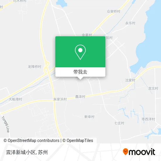 震泽新城小区地图