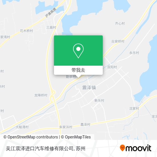 吴江震泽进口汽车维修有限公司地图