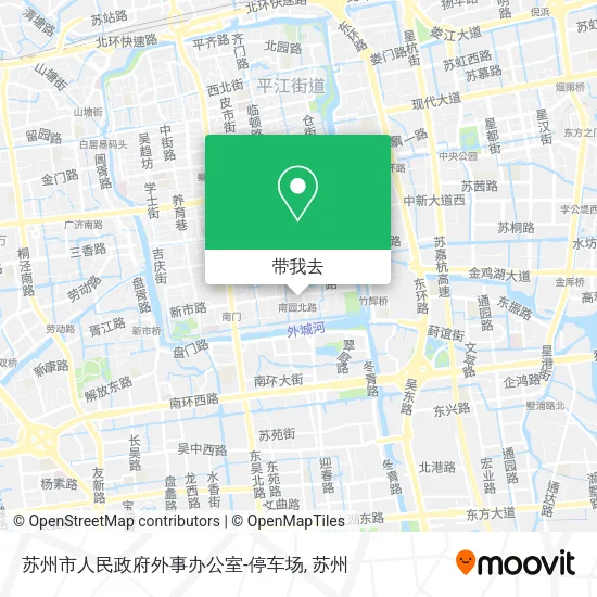苏州市人民政府外事办公室-停车场地图