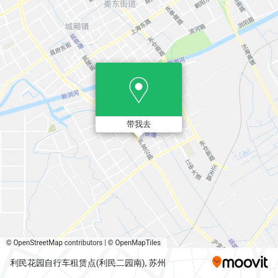 利民花园自行车租赁点(利民二园南)地图