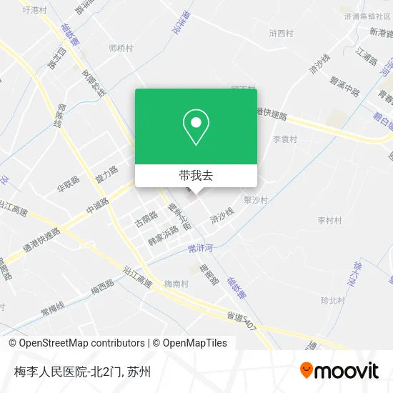 梅李人民医院-北2门地图