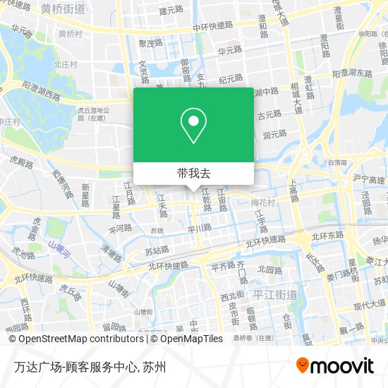 万达广场-顾客服务中心地图