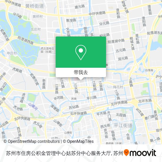 苏州市住房公积金管理中心姑苏分中心服务大厅地图