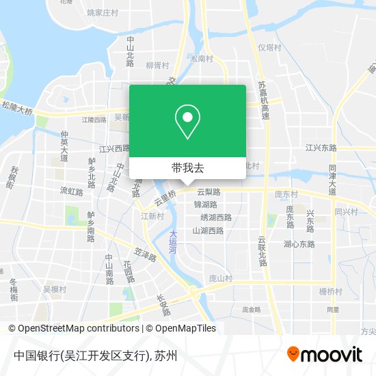 中国银行(吴江开发区支行)地图