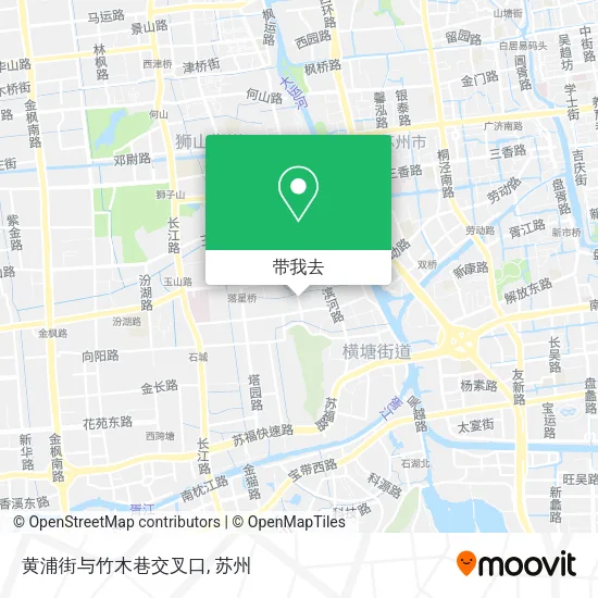 黄浦街与竹木巷交叉口地图