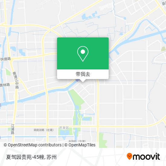 夏驾园贵苑-45幢地图