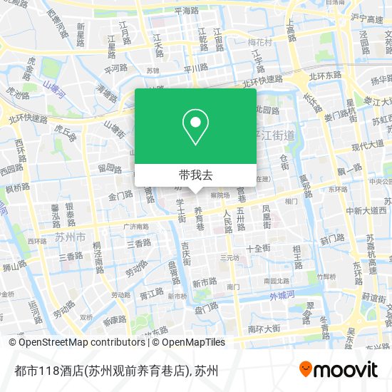 都市118酒店(苏州观前养育巷店)地图