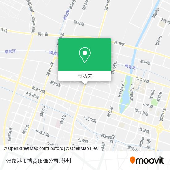 张家港市博贤服饰公司地图