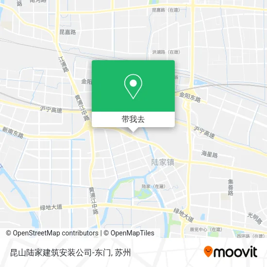 昆山陆家建筑安装公司-东门地图