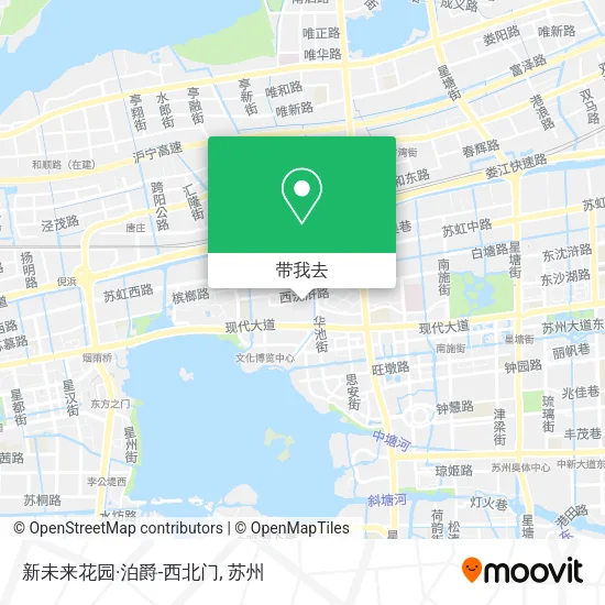 新未来花园·泊爵-西北门地图
