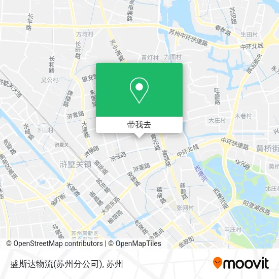 盛斯达物流(苏州分公司)地图
