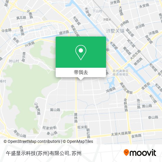 午盛显示科技(苏州)有限公司地图