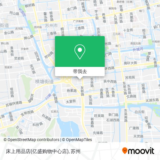 床上用品店(亿盛购物中心店)地图