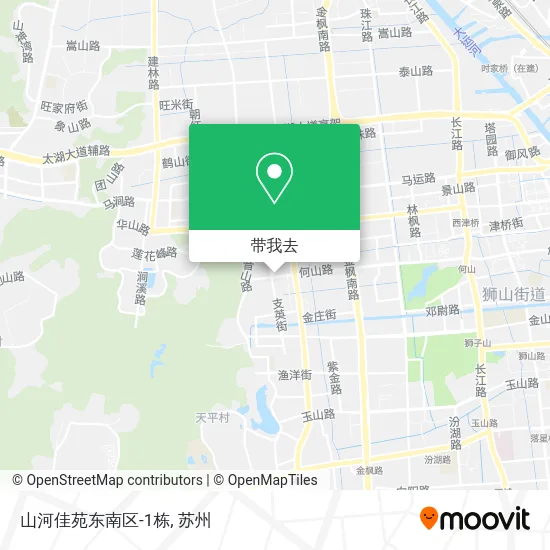 山河佳苑东南区-1栋地图