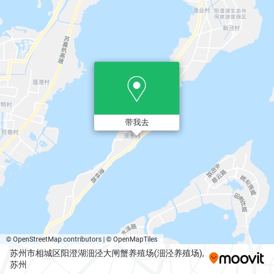 苏州市相城区阳澄湖沺泾大闸蟹养殖场(沺泾养殖场)地图