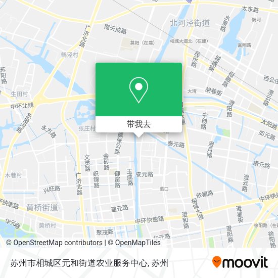 苏州市相城区元和街道农业服务中心地图