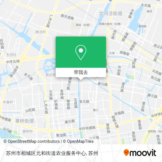 苏州市相城区元和街道农业服务中心地图