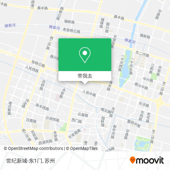 世纪新城-东1门地图