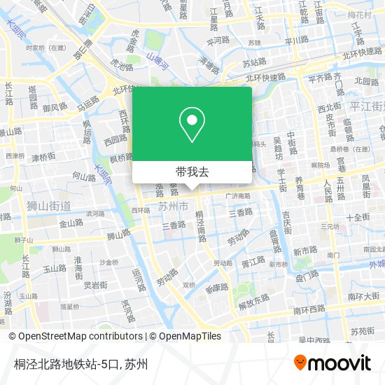 桐泾北路地铁站-5口地图
