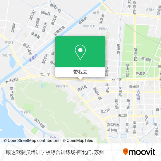 顺达驾驶员培训学校综合训练场-西北门地图