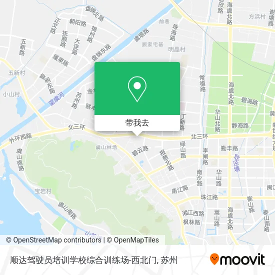 顺达驾驶员培训学校综合训练场-西北门地图