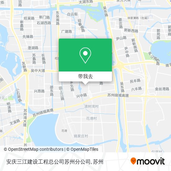 安庆三江建设工程总公司苏州分公司地图
