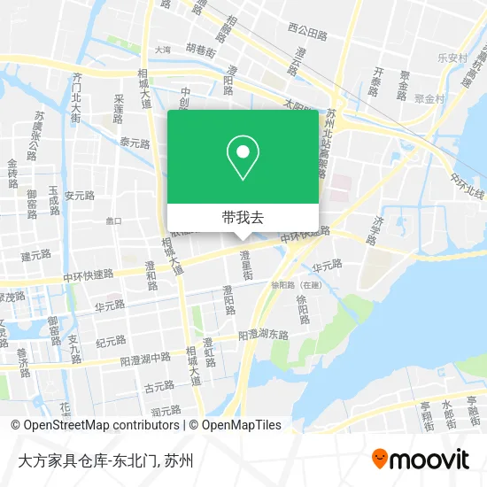 大方家具仓库-东北门地图