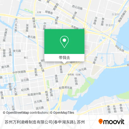 苏州万利凌峰制造有限公司(春申湖东路)地图
