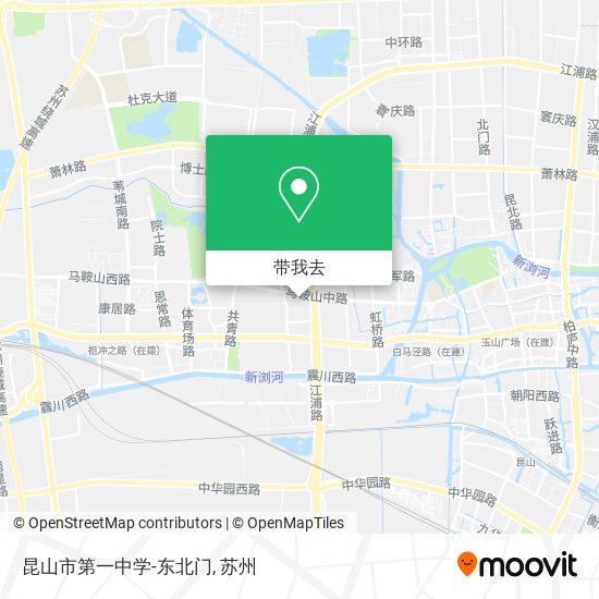 昆山市第一中学-东北门地图