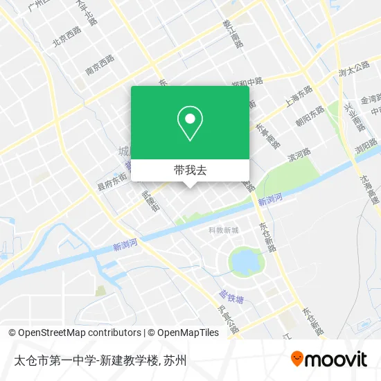 太仓市第一中学-新建教学楼地图
