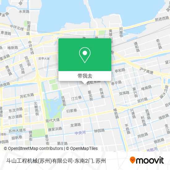 斗山工程机械(苏州)有限公司-东南2门地图