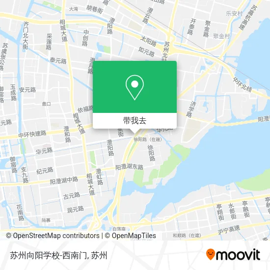 苏州向阳学校-西南门地图