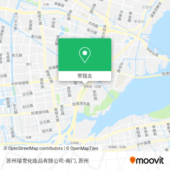 苏州瑞雪化妆品有限公司-南门地图