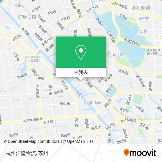 杭州汇隆物流地图