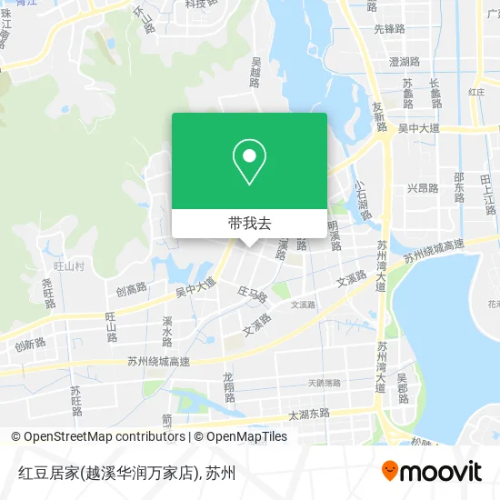 红豆居家(越溪华润万家店)地图