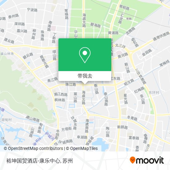 裕坤国贸酒店-康乐中心地图