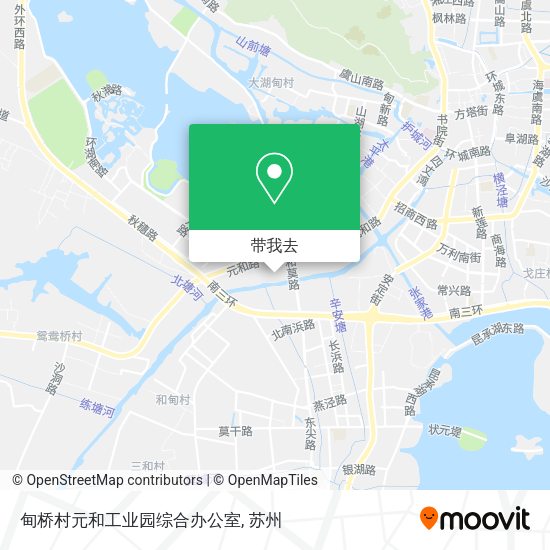 甸桥村元和工业园综合办公室地图