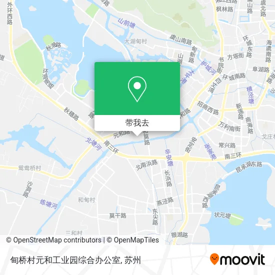 甸桥村元和工业园综合办公室地图