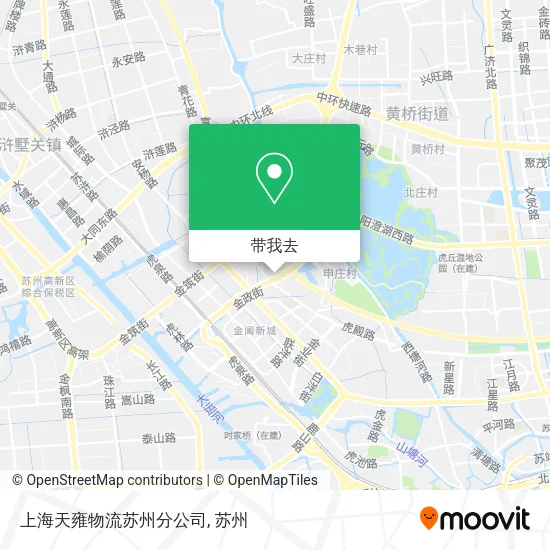 上海天雍物流苏州分公司地图
