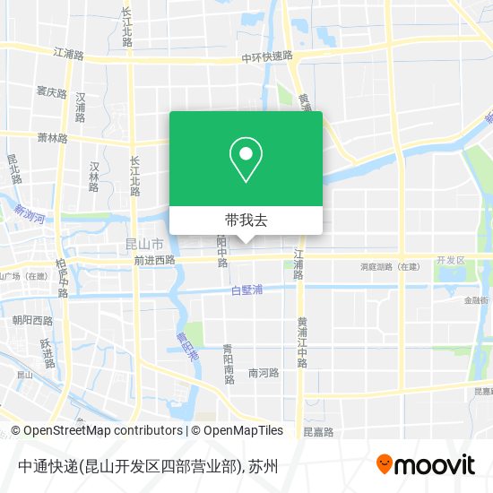 中通快递(昆山开发区四部营业部)地图