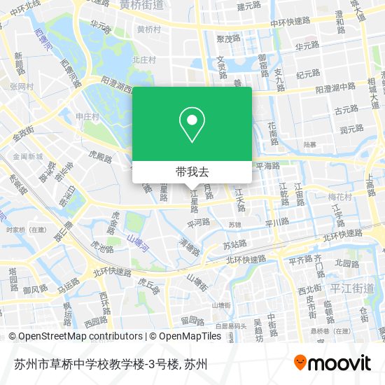 苏州市草桥中学校教学楼-3号楼地图