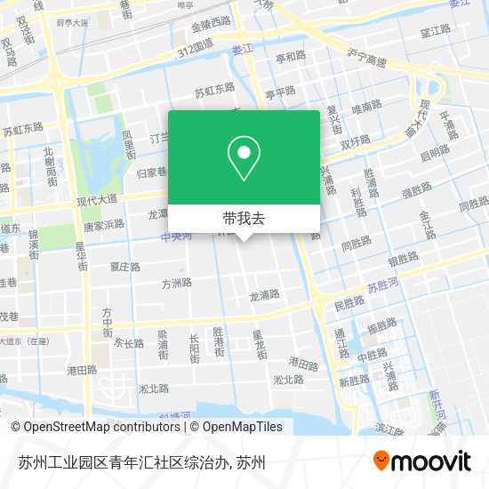苏州工业园区青年汇社区综治办地图