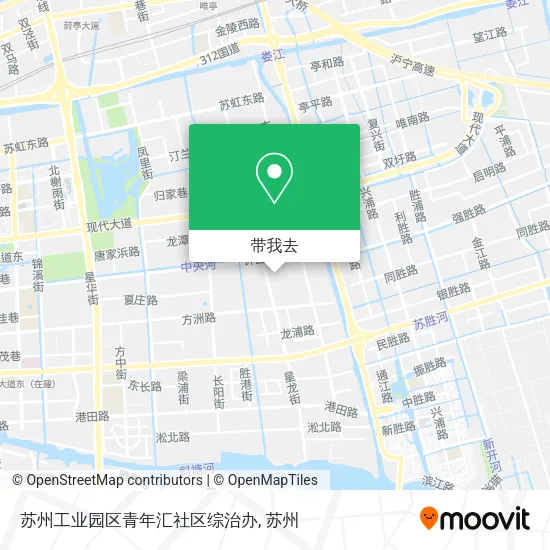 苏州工业园区青年汇社区综治办地图