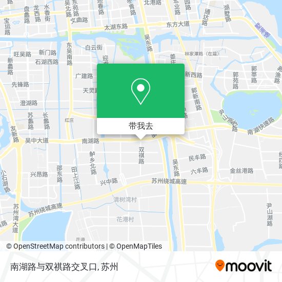 南湖路与双祺路交叉口地图