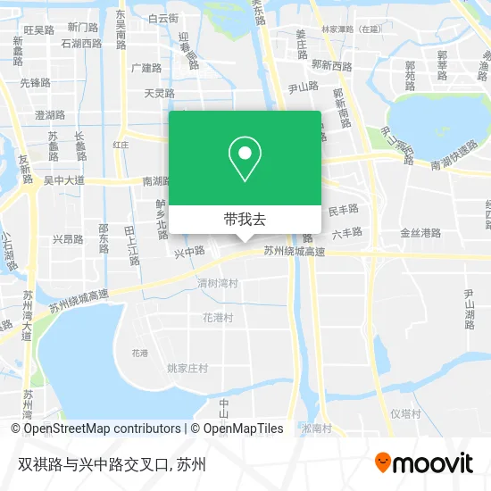 双祺路与兴中路交叉口地图
