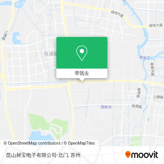 昆山昶宝电子有限公司-北门地图
