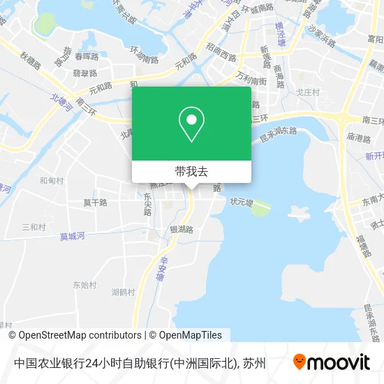 中国农业银行24小时自助银行(中洲国际北)地图