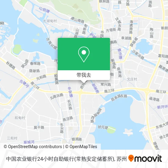 中国农业银行24小时自助银行(常熟安定储蓄所)地图